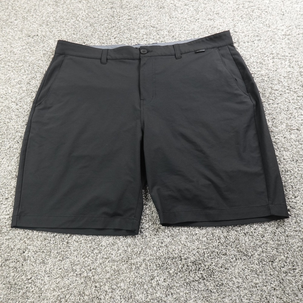 Travis Matthew Shorts Mens 40 Black Chino Golf Performance Athletic Stretch Flex